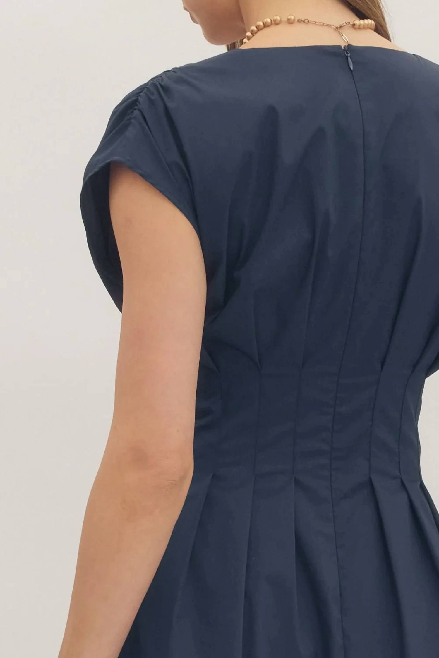 Entrousa - Cap Sleeve Midi Dress