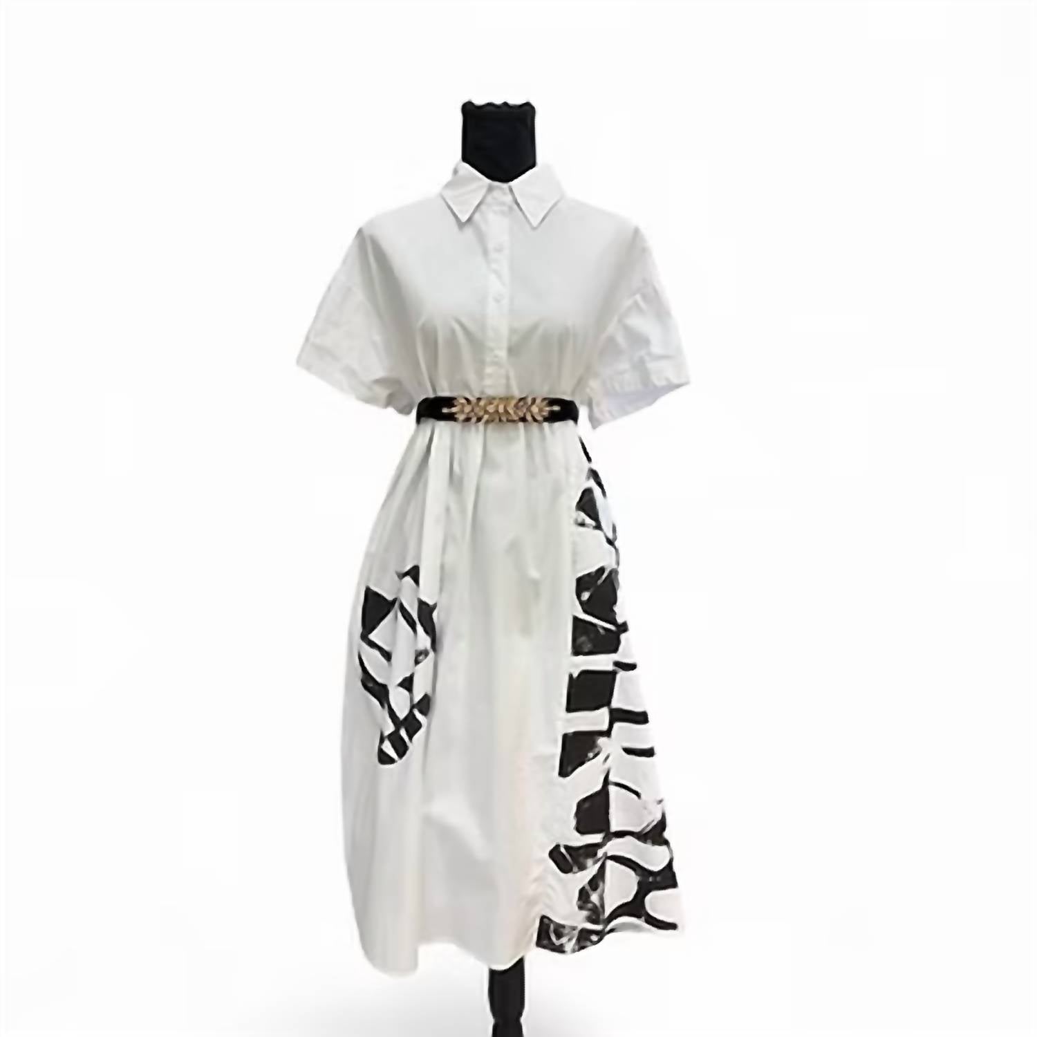 Mimoto - Women's Collared Midi Dress