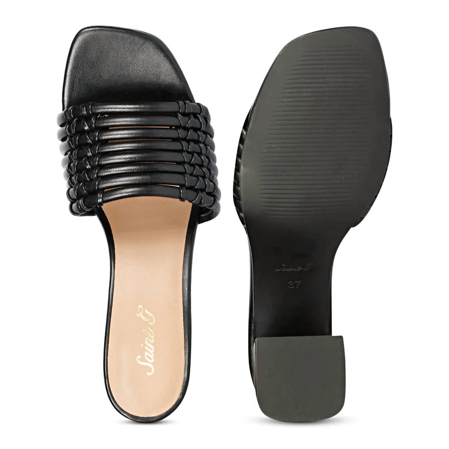 Saint G - Women Bethany Leather Block Heel