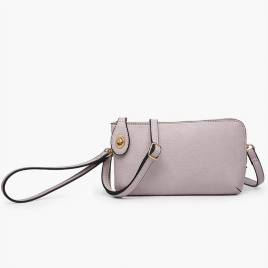 Jen & Co. - Women's Crossbody Wristlet with Twist Lock Closure