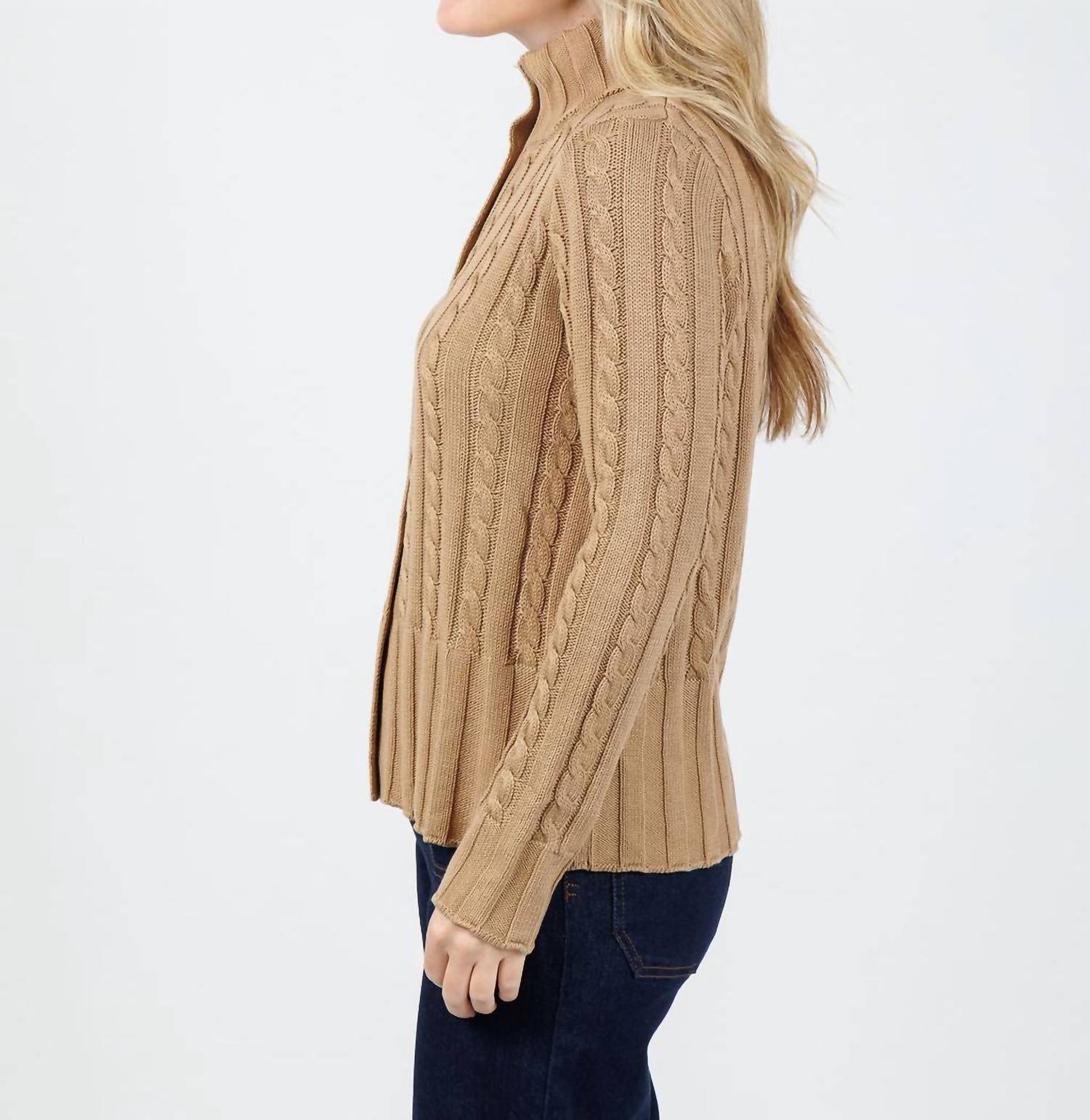 Hinson Wu - Charlie Cable Long Sleeve Cardigan