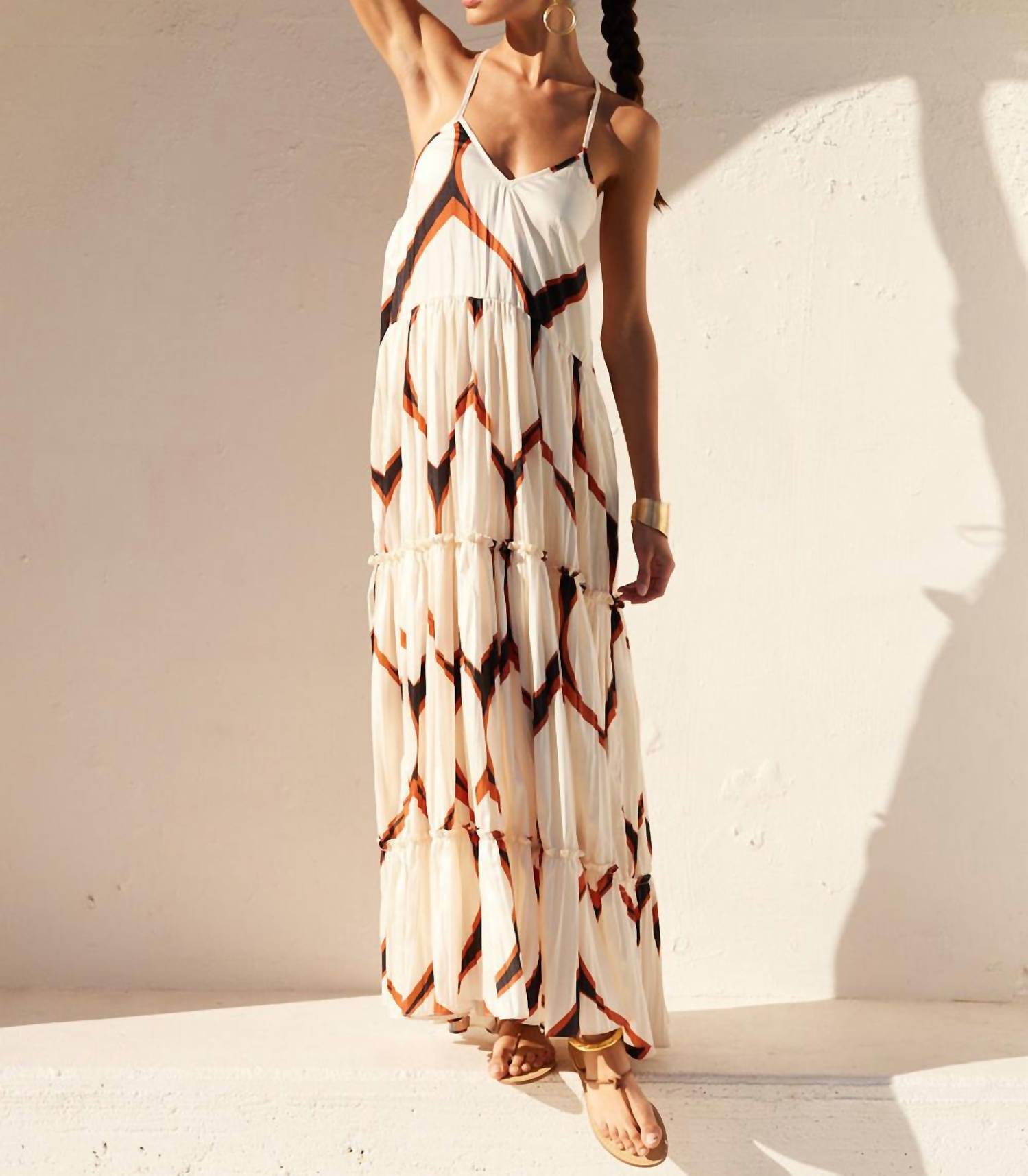 Misa Los Angeles - Kali Geo Maxi Dress