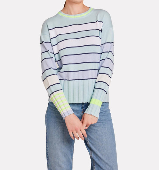 Wispr - Ocean Stripe Crew Sweater