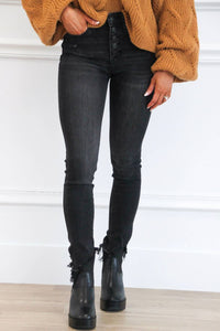 Zenana - Giovanna High Waisted 4 Button Jeans