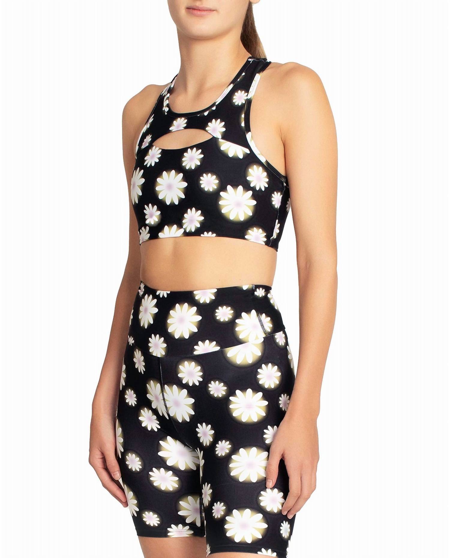 Nicole Miller - Cut Out Racerback Sports Bra