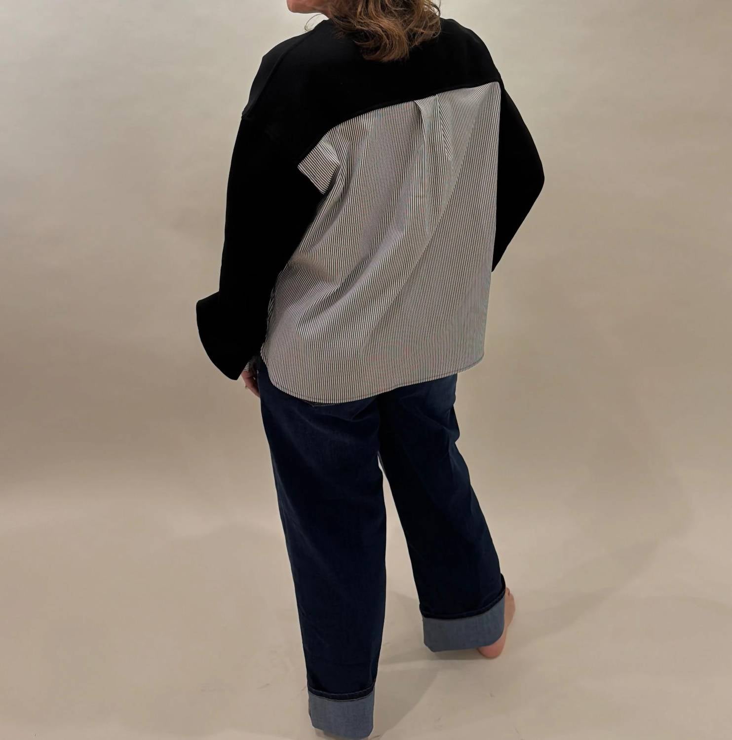 Elan - Layered-look Crewneck Sweater