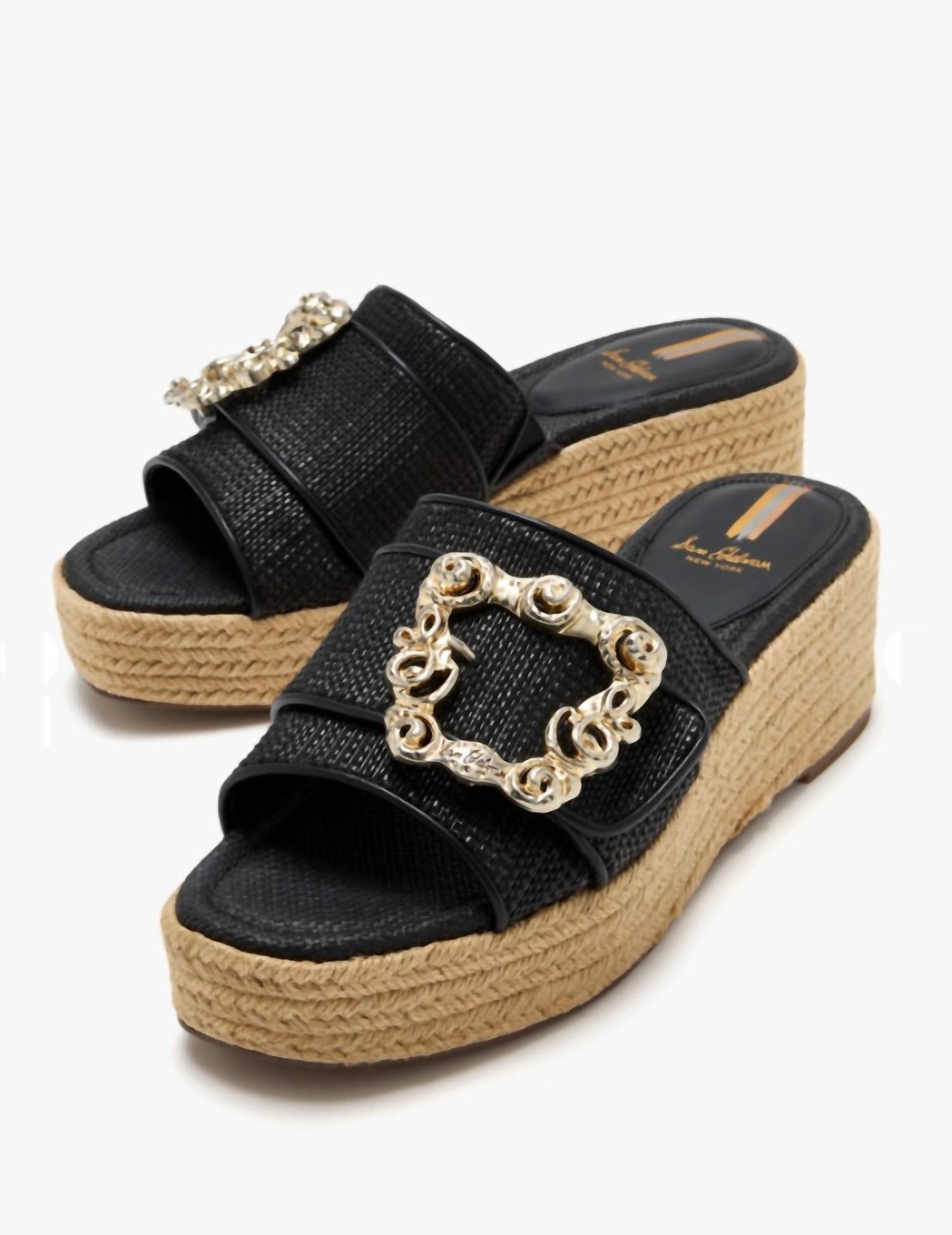 Sam Edelman - Women's Celia Raffia Platform Sandals