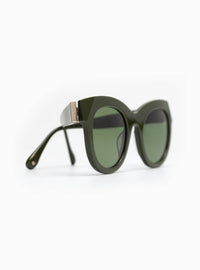 Aperçu Eyewear Women's Le Chat Cat-eye Sunglasses in foret - women's accessory - alternate view