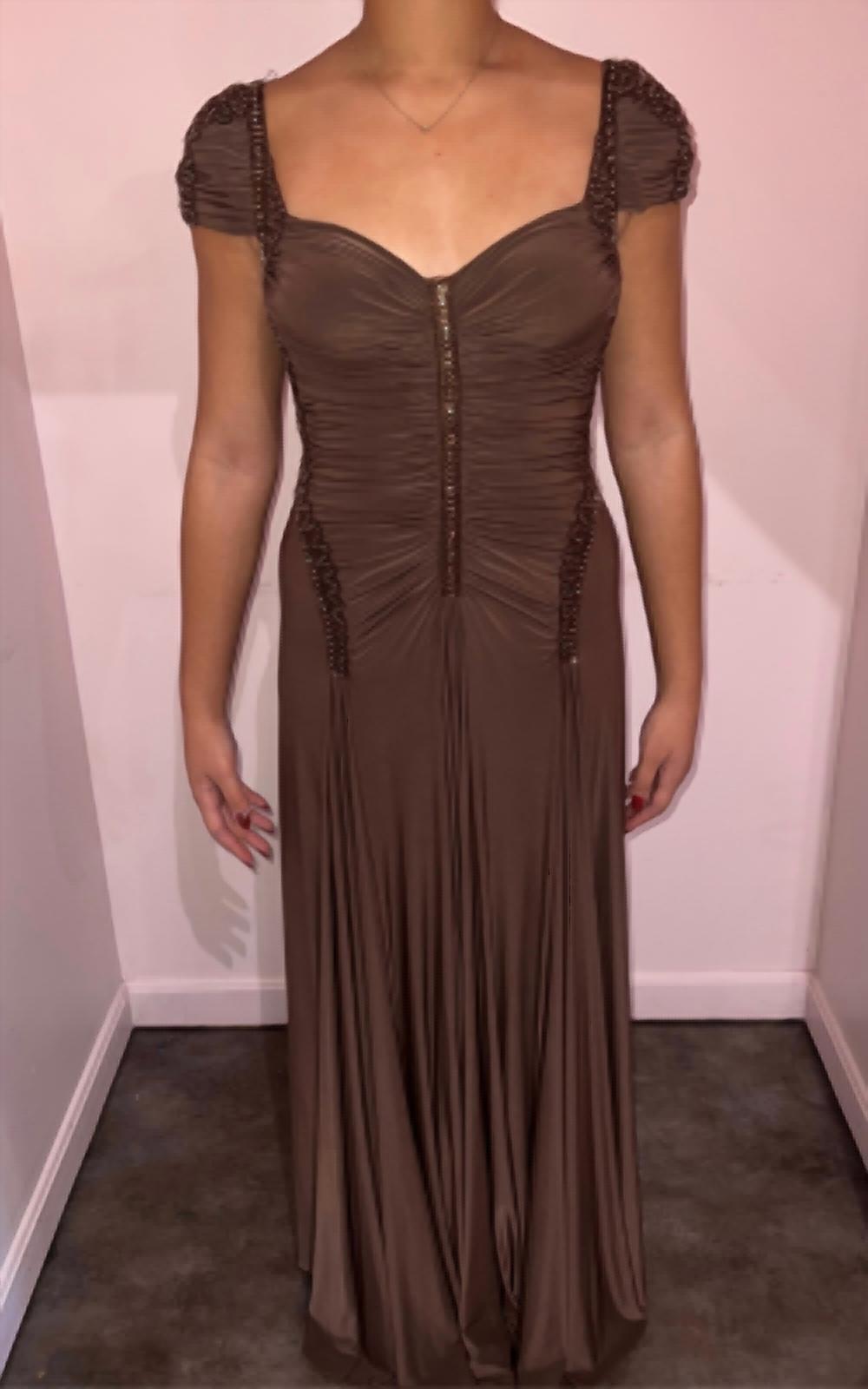 Mignon - Beaded Jersey Gown