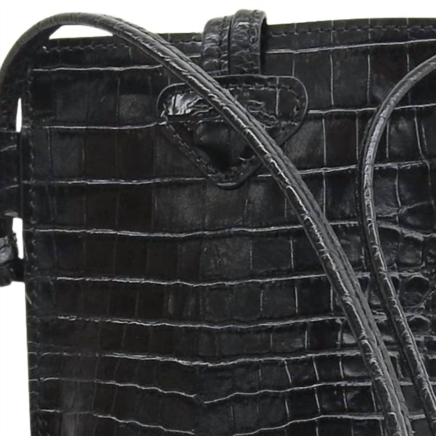 Longchamp - Women's Le Roseau Croc Phone Case