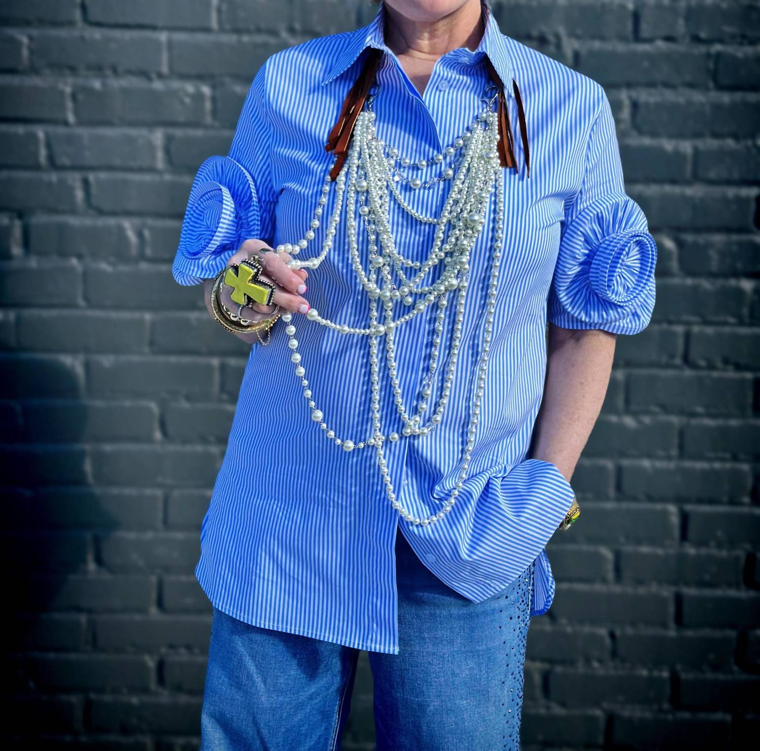 Ravel - Vernal Button-Up Top