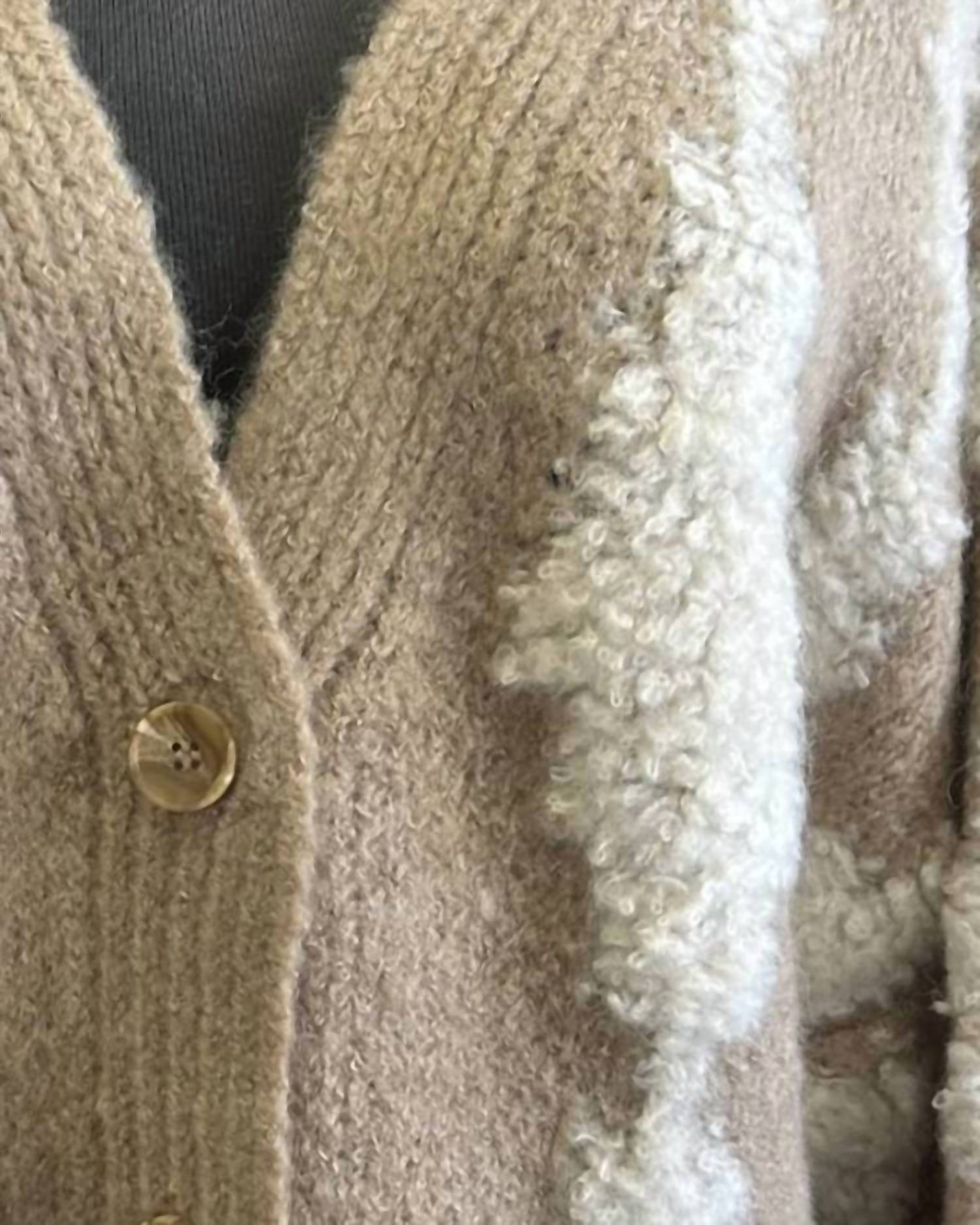 Very J - Women’s Argyle Button Cardigan