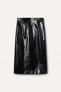 Wild Pony - Faux Leather Midi Skirt