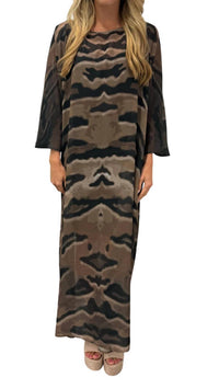 Tela Luxury Mercantile - Eye Of The Tiger Kaftan Dress