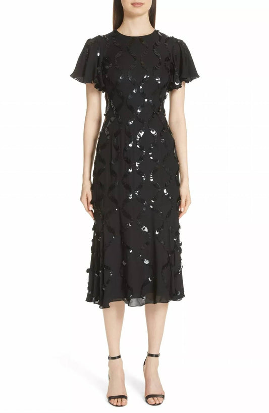 Sachin & Babi - Sophia Sequin Silk A Line Flare Dress