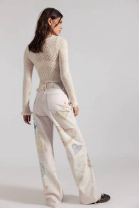 Free People - Tinsley Printed Jeans