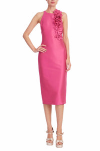 Jewel Badgley Mischka - Corsage Midi Dress