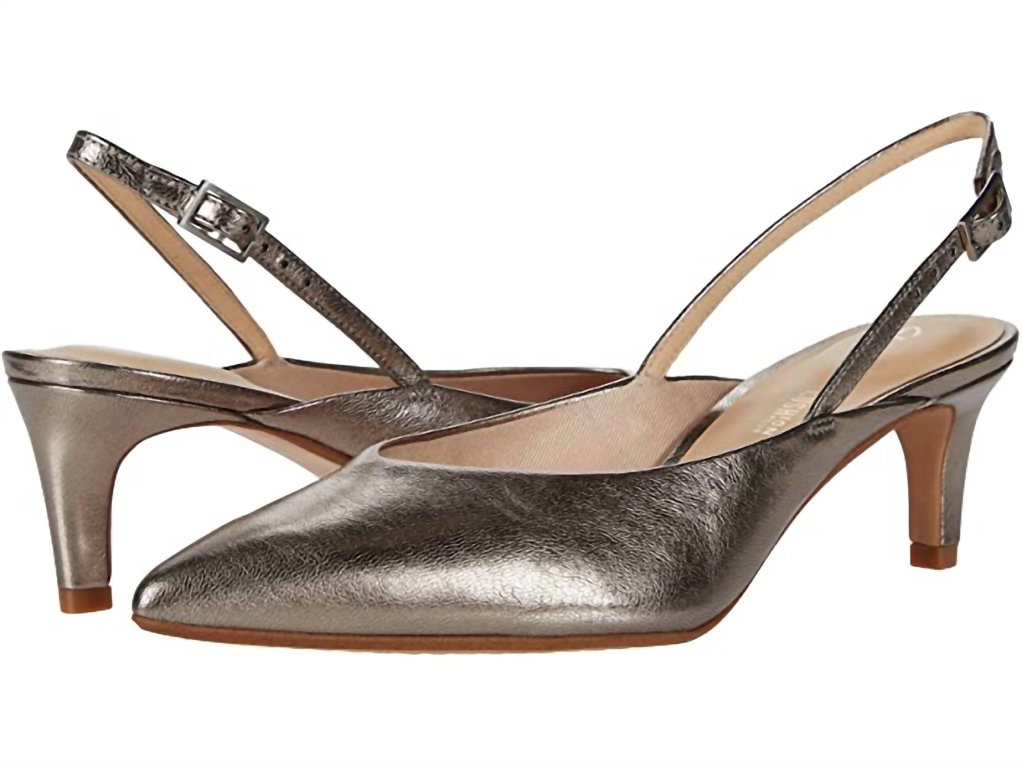 Clarks Women's Laina55 Slingback Pumps in stone - women's heels - alternate view