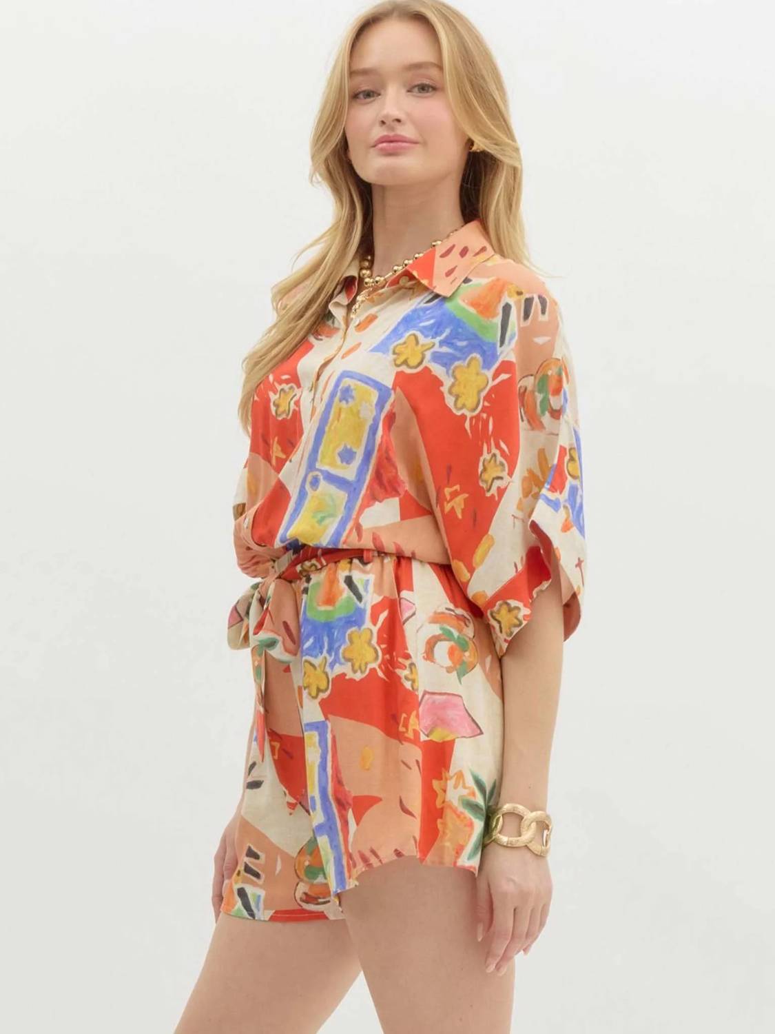 Entro - Resort Pattern Romper
