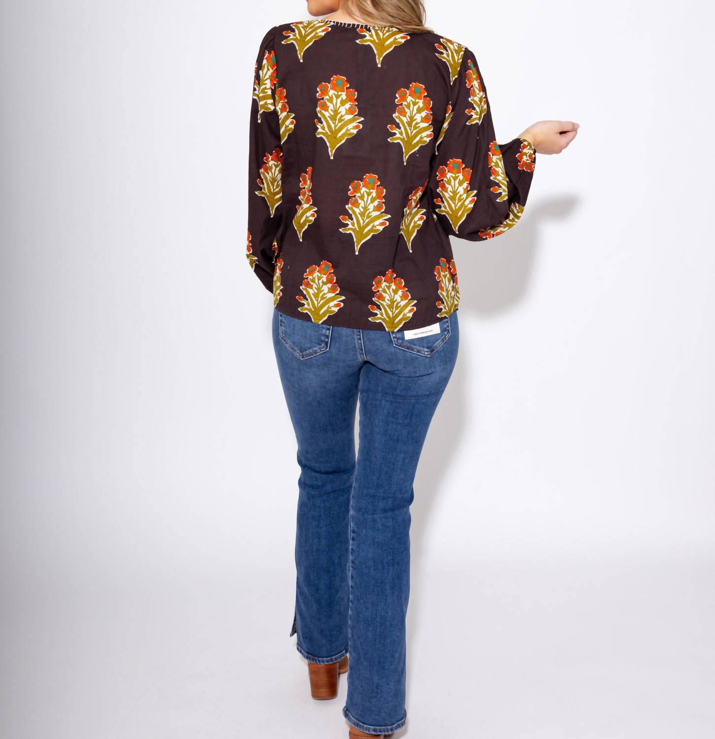 Thml - Petal Pop V-Neck Top