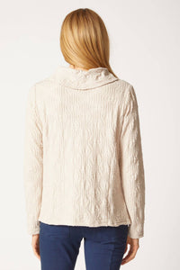 Habitat - Sunburst Knit Cowl Seamed Tee