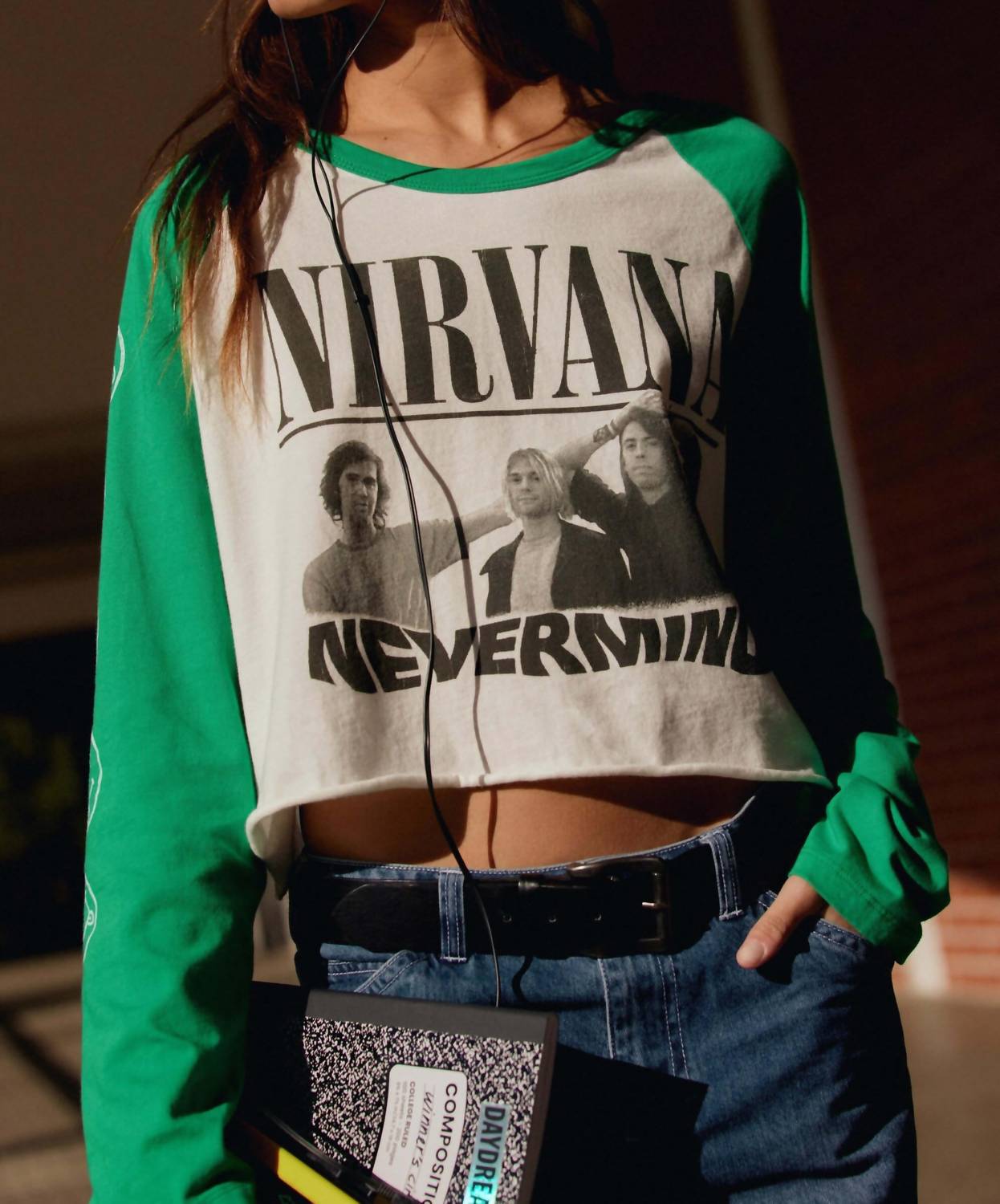 Daydreamer - Nirvana Nevermind Crop Long Sleeve Tee