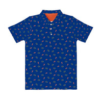 Vive La Fete - Boy's Florida Gators Repeat Logo Short Sleeve Polo Shirt