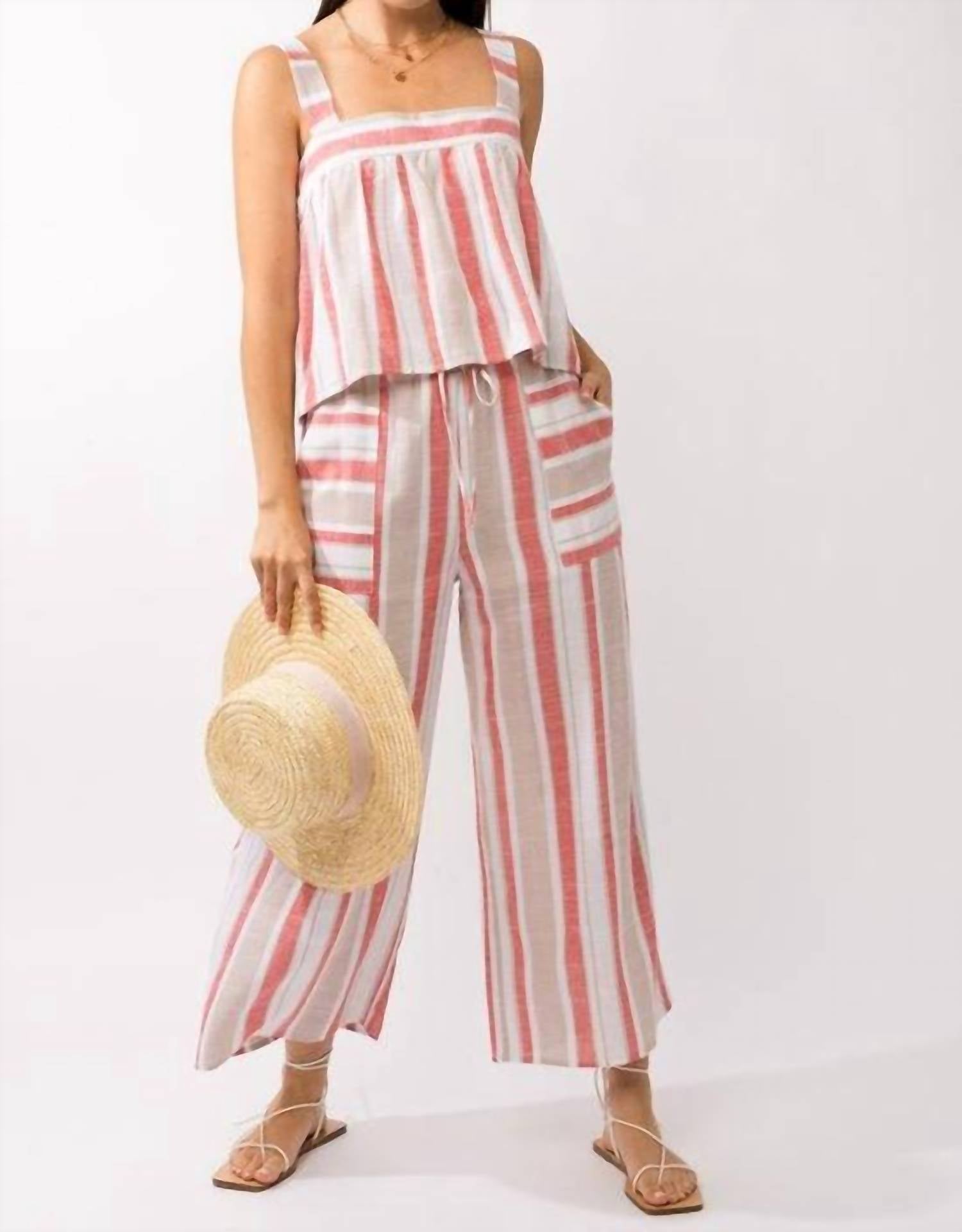 Gilli - Linen Blend stripped top