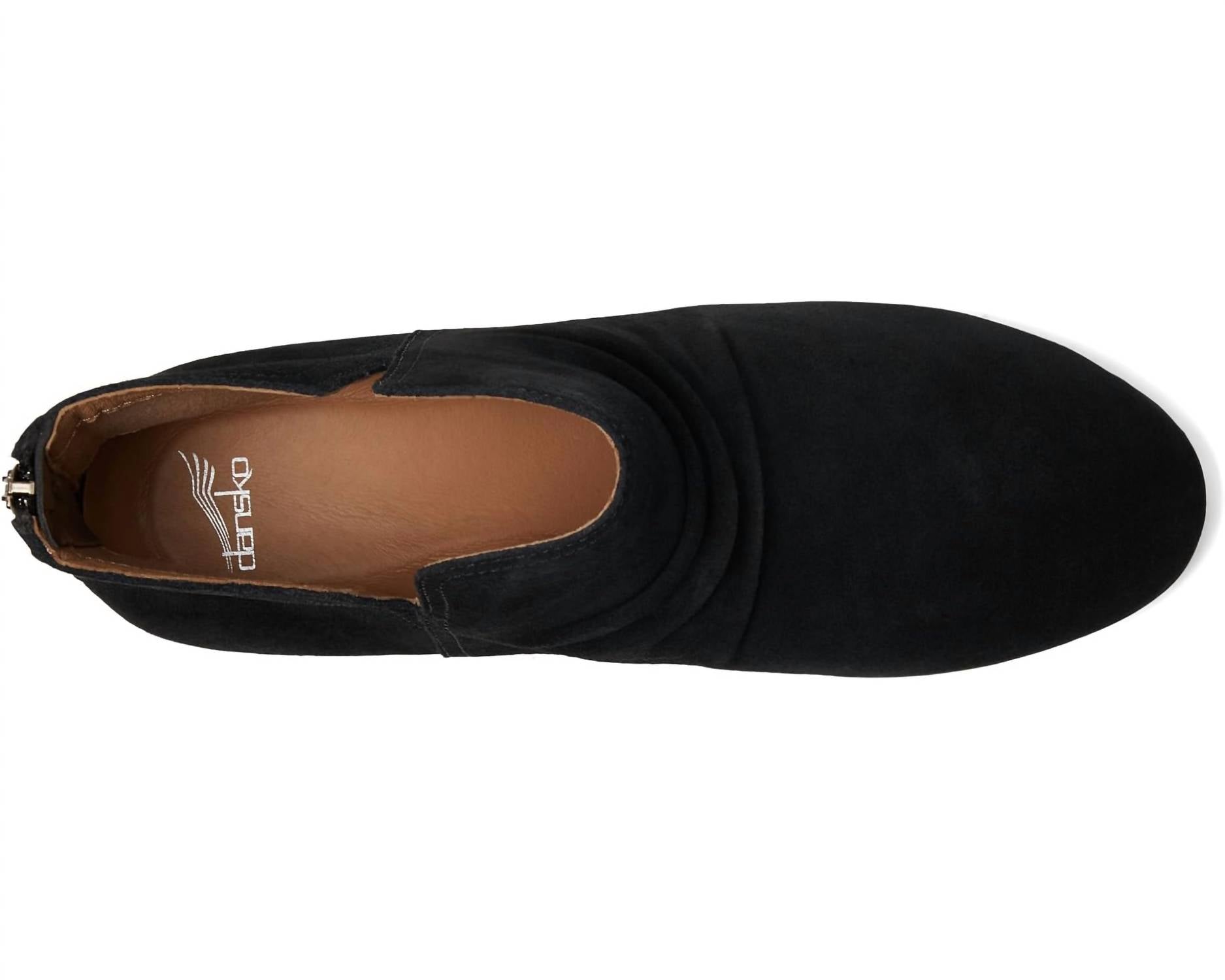 dansko Women's Stephanie Waterproof Suede Bootie in black - women's shoe - view 6