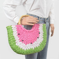 3Am By H&D Accessories - Women's Crochet Watermelon Handbag