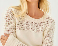 Lilly Pulitzer Daisa Crewneck Sweater in coconut - women's sweater - alternate view