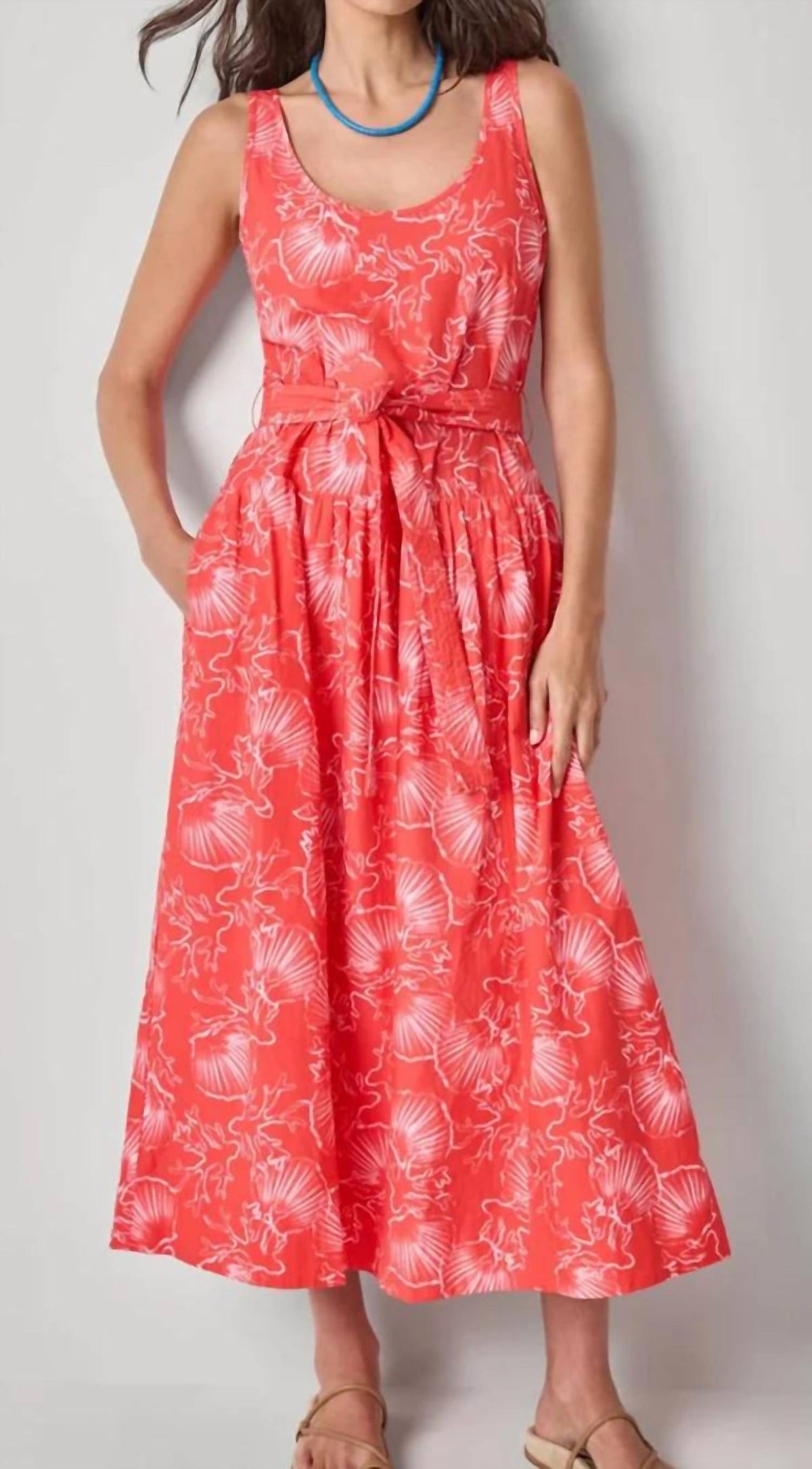 Lilla P - Poplin Yoke Midi Dress
