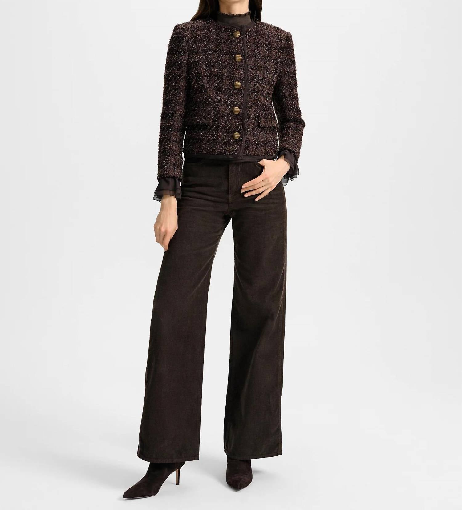 Veronica Beard - Audrina Metallic Tweed Jacket