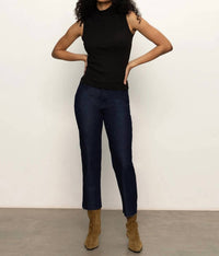 Sanctuary - Sleeveless Zip Mock Top