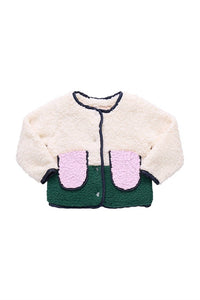 PINK CHICKEN Ruth Jacket in cream - kids' jacket - detail view