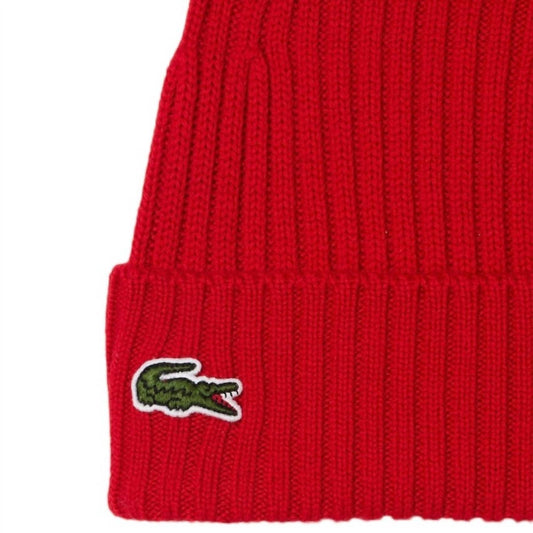 Lacoste - Ribbed Wool Beanie