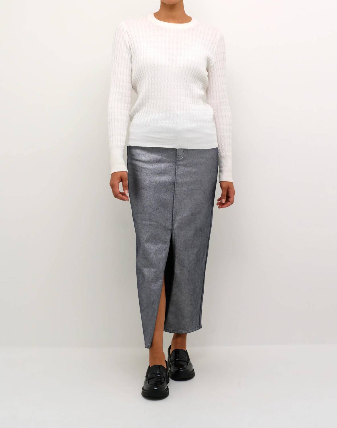 Kaffe - Kasilla Cable Knit Regular Fit Pullover Sweater