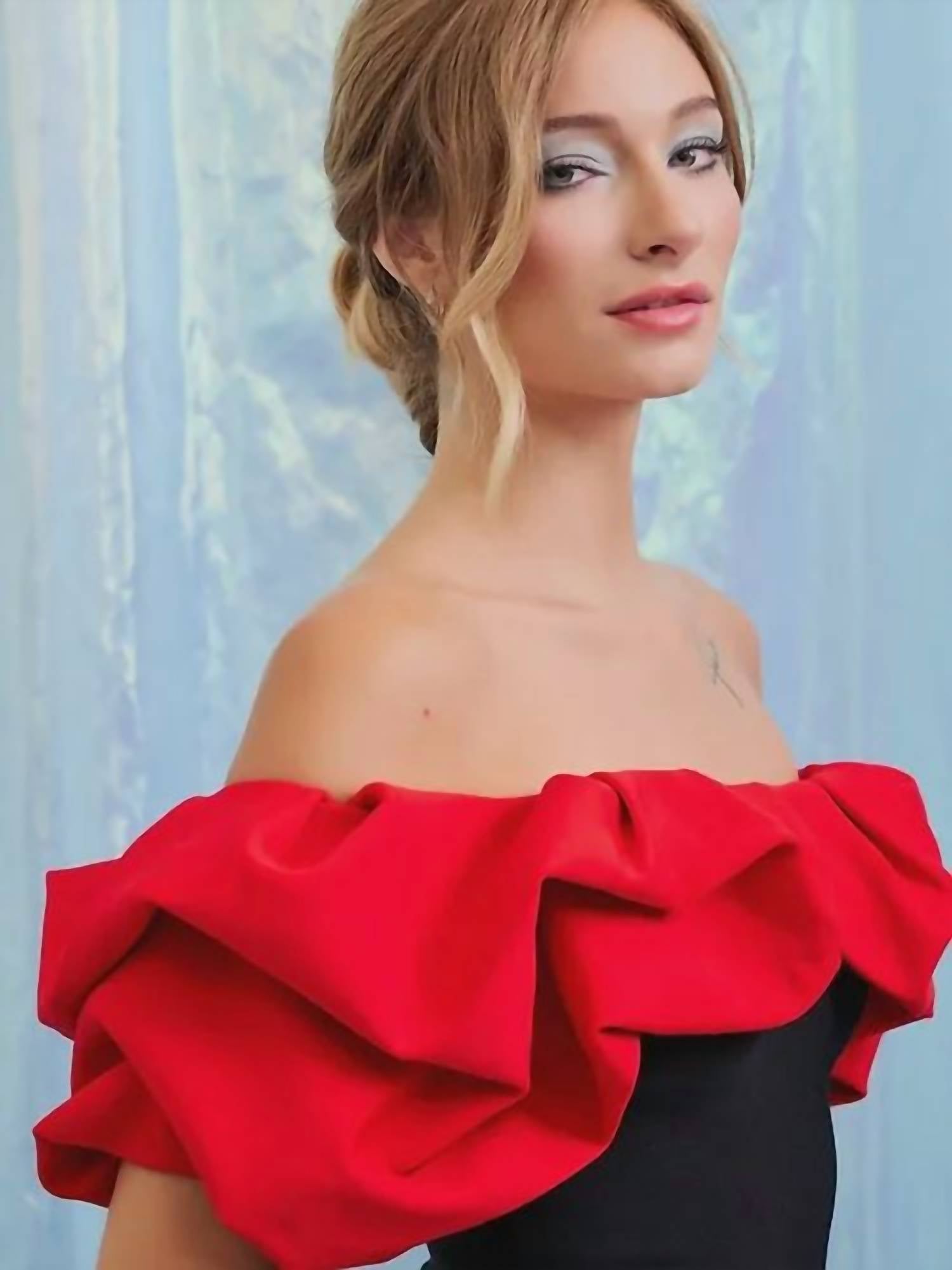 Rivir - Fiesta Time Bandage Colorblock Ruffle Dress