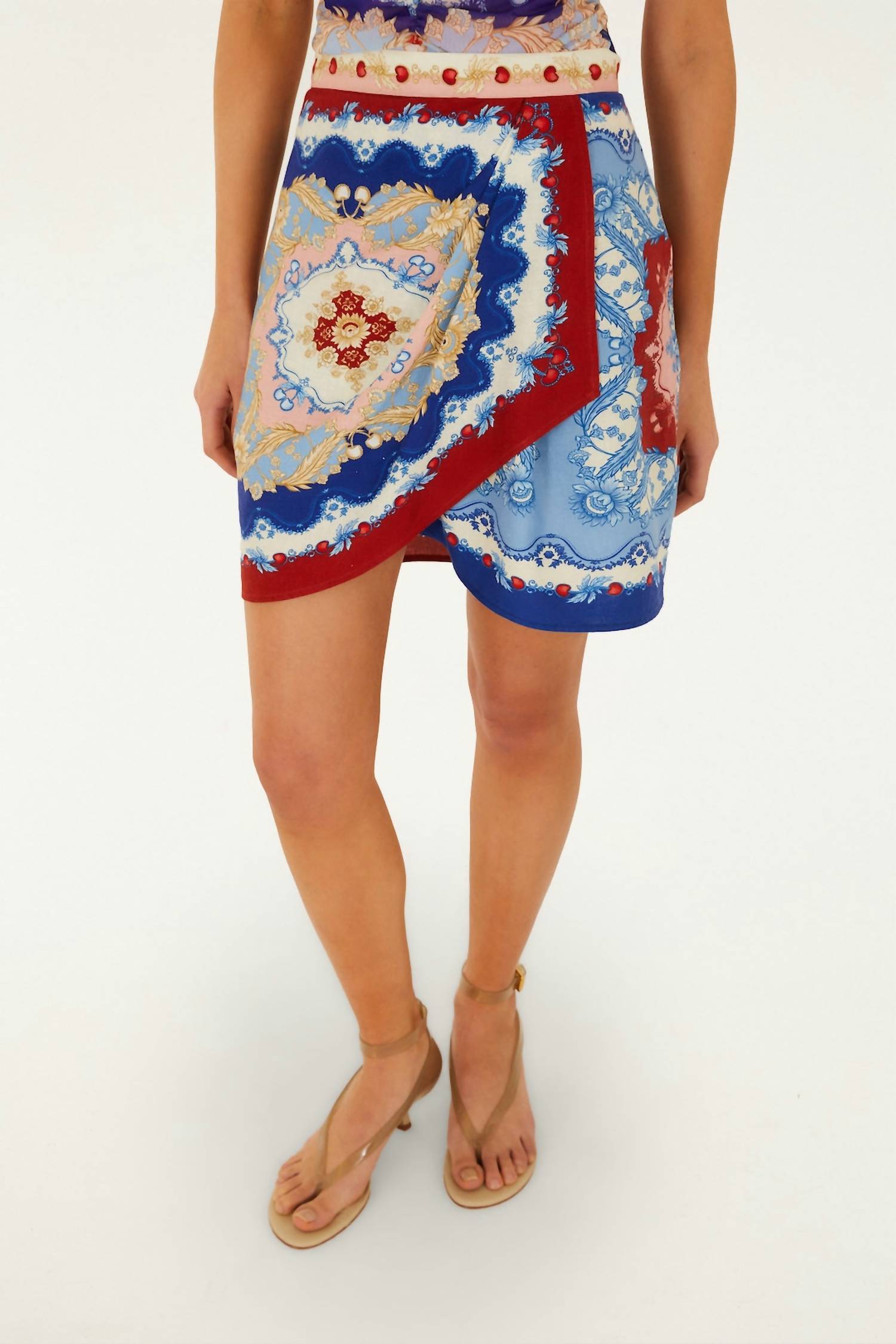 Farm Rio - Royalty Scarf Mini Skirt