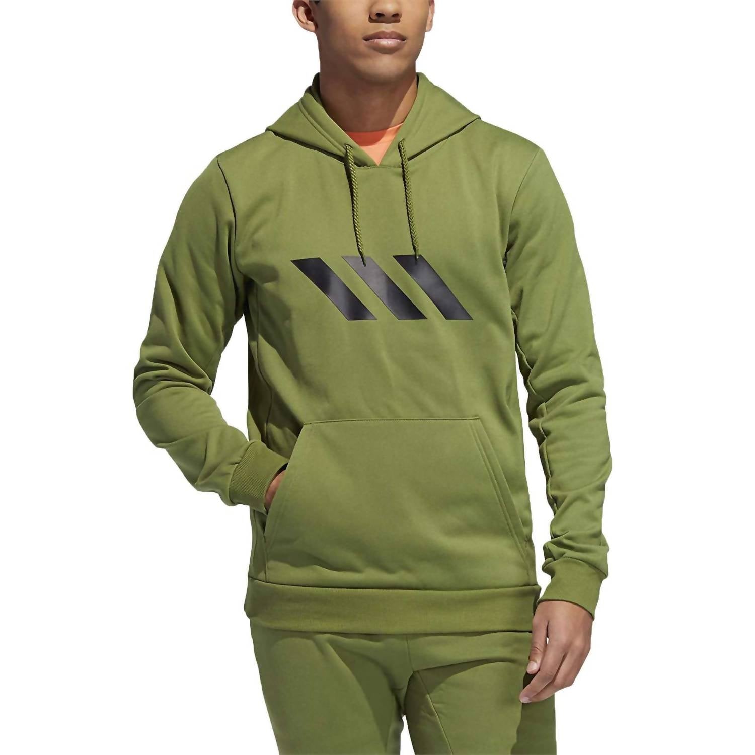 adidas Men's SPT Basketball Sweatshirt in tech olive - men's shirt