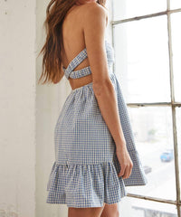 Creamon - Gingham Mini Dress