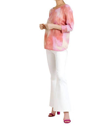 Umgee - Tie Dye Waffle Knit Top