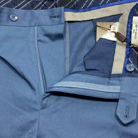 ETRO Men's Straight Leg Cotton Blend Bermuda Shorts in sugar paper blue - men's shorts - detail view