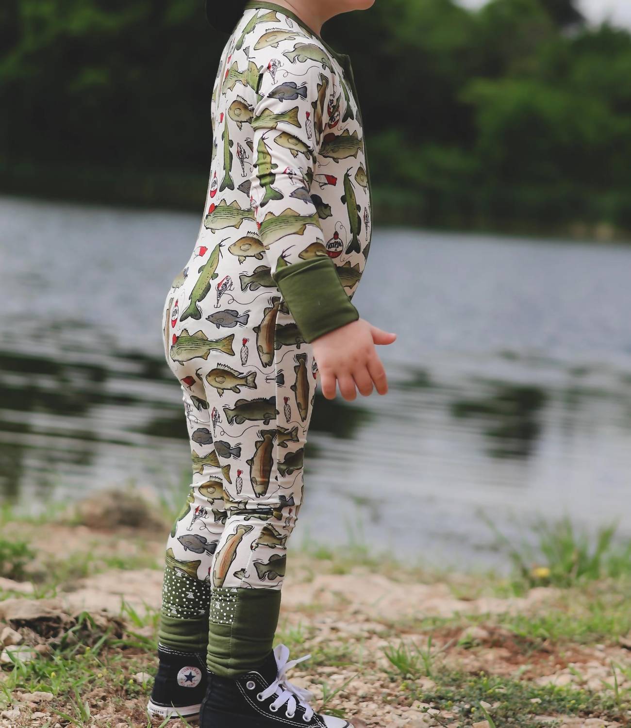 Fletch - Wishin I Was Fishin Bamboo Snoozer Onesies