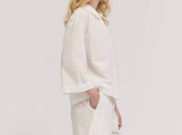 Grade & Gather - Ruffle Detail Collared Blouse