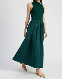 En Saison - Sigrid mixed media maxi dress