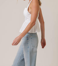 Line And Dot - Essie Peplum Top