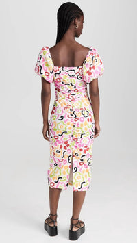 Rhode - Tessa Painted Bloom Midi Dress