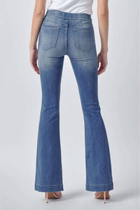 Cello - Mid Rise Pull On Flare Jeans