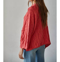 By Together - Knit Cable Pullover Sweater